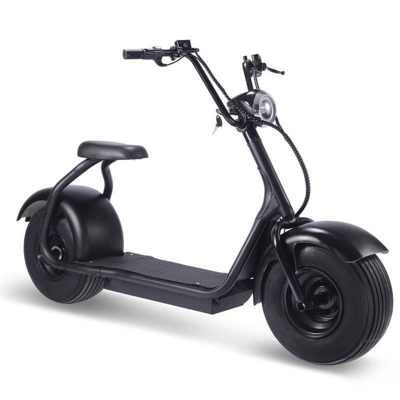 MT-FatTire-2000w_Black MotoTec Fat Tire 60v 18ah 2000w Lithium Electric Scooter Black - Image 1