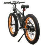 Ecotric Cheetah 26 Fat Tire Beach Snow Electric Bike - Orange - Image 4
