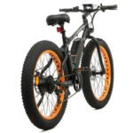 Ecotric Cheetah 26 Fat Tire Beach Snow Electric Bike - Orange - Image 5