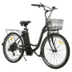 Ecotric 26inch Peacedove Electric City Bike with Basket and Rear Rack - Image 3