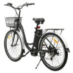 Ecotric 26inch Peacedove Electric City Bike with Basket and Rear Rack - Image 5