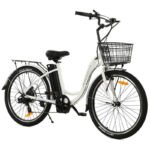 Ecotric 26inch Peacedove Electric City Bike with Basket and Rear Rack - Image 9