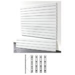 StoreWall | 4′ Standard Duty Slatwall (4 pcs) + Installstrips - Image 2