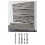 StoreWall | 4′ Standard Duty Slatwall (4 pcs) + Installstrips - Image 3