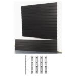 StoreWall | 4′ Standard Duty Slatwall (4 pcs) + Installstrips - Image 5