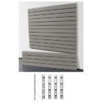 StoreWall | 4′ Standard Duty Slatwall (4 pcs) + Installstrips