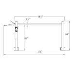 Triumph NSS-8SQ 8,000 lb. Shorter Length 4 Post Lift - Image 4