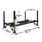 Tuxedo FP8K-DX 8,000 lb Deluxe Storage Lift - Poly casters, drip trays, jack tray - Image 2
