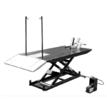 Tuxedo M-1500C-HR 1,500 lb High Rise Motorcycle Lift Bench w/ Vise, Sides, Balance Bar, Pump in Black