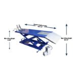 Tuxedo M-1500C-HR 1,500 lb High Rise Motorcycle Lift Bench w/ Vise, Sides, Balance Bar, Pump - Image 17