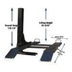 Tuxedo SP-6K-SS 6,000 lb Single Post Storage Lift - Image 3