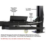 Atlas Apex 9 9,000 lb 4-Post Lift with Two RJ45A Rolling Bridge Jacks Combo - Image 5