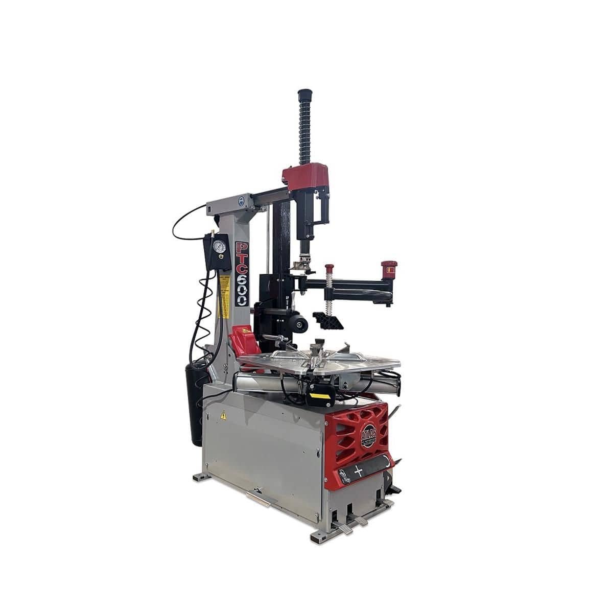 atlas-platinum-ptc600-tire-changer-hero Atlas Platinum PTC600 Tilt-Back Rim Clamp Tire Changer with Right-Hand Assist Arm - Image 1