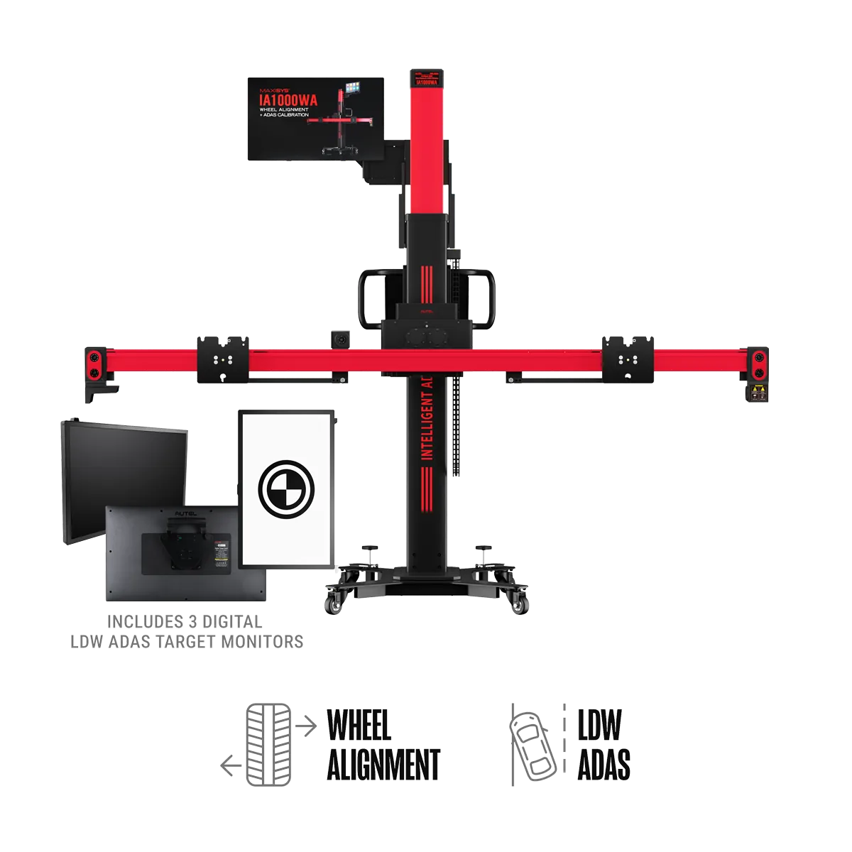 autel-ia1000dt-adas-calibration-wheel-alignment-system-hero Autel IA1000DT Automated ADAS Calibration & Wheel Alignment System with Digital LDW Targets - Image 1