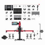 Autel IA900LDW MaxiSYS ADAS Calibration & 4-Wheel Alignment Frame with LDW Targets Package