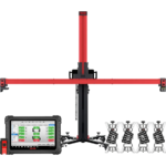 Autel MaxiAlign IWA500T Dedicated Wheel Alignment System with 5-Camera Frame, 10.1-Inch Tablet, and Set of 4 Rim Clamps
