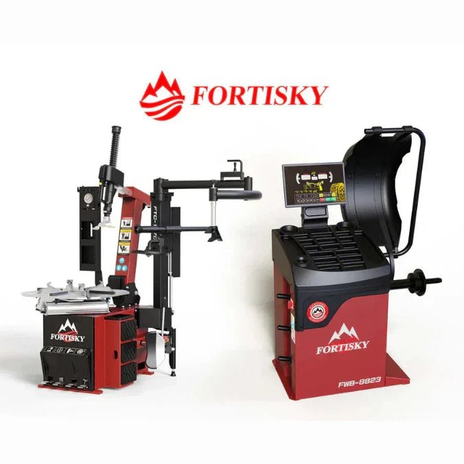 Fortisky 1670-8823 Tilt Back Tire Changer & Wheel Balancer Combo