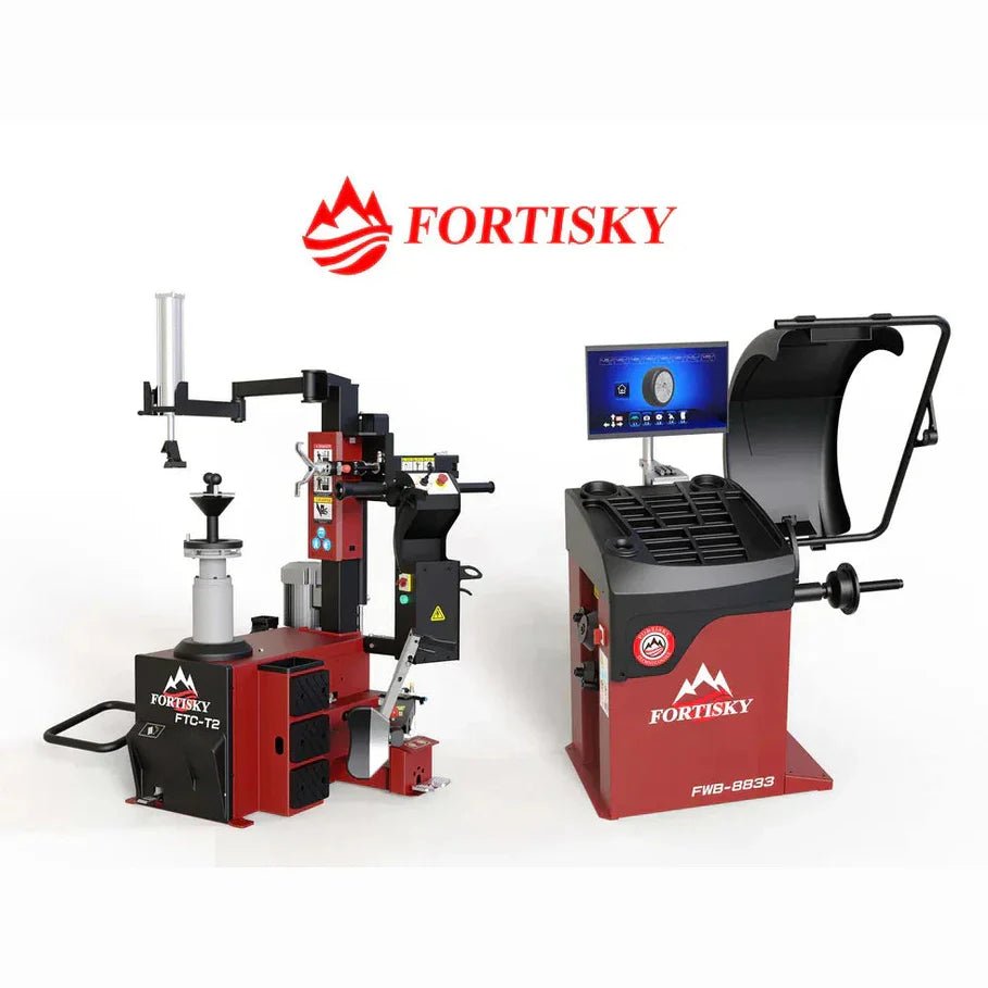 fortisky-T2-8833_-TireChanger-WheelBalancer-Combo Fortisky T2-8833 Fully Automatic Tire Changer & Balancer Combo