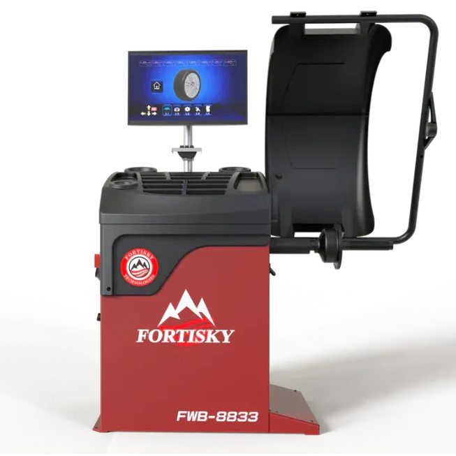 Fortisky FWB-8833 3D Wave Radar Wheel Balancer Dynamic Display Screen w/ Laser Light