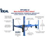 iDEAL FP14KC-X 14,000 lb. 4 Post Service Lift 182.5" WB (Closed Front / Cable Pull) - Image 4