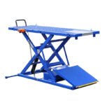 iDEAL Elec-Hydra Motorcycle Lift Bench w/Integrated Motor & Retractable Ramp