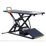 iDEAL Elec-Hydra Motorcycle Lift Bench w/Integrated Motor & Retractable Ramp