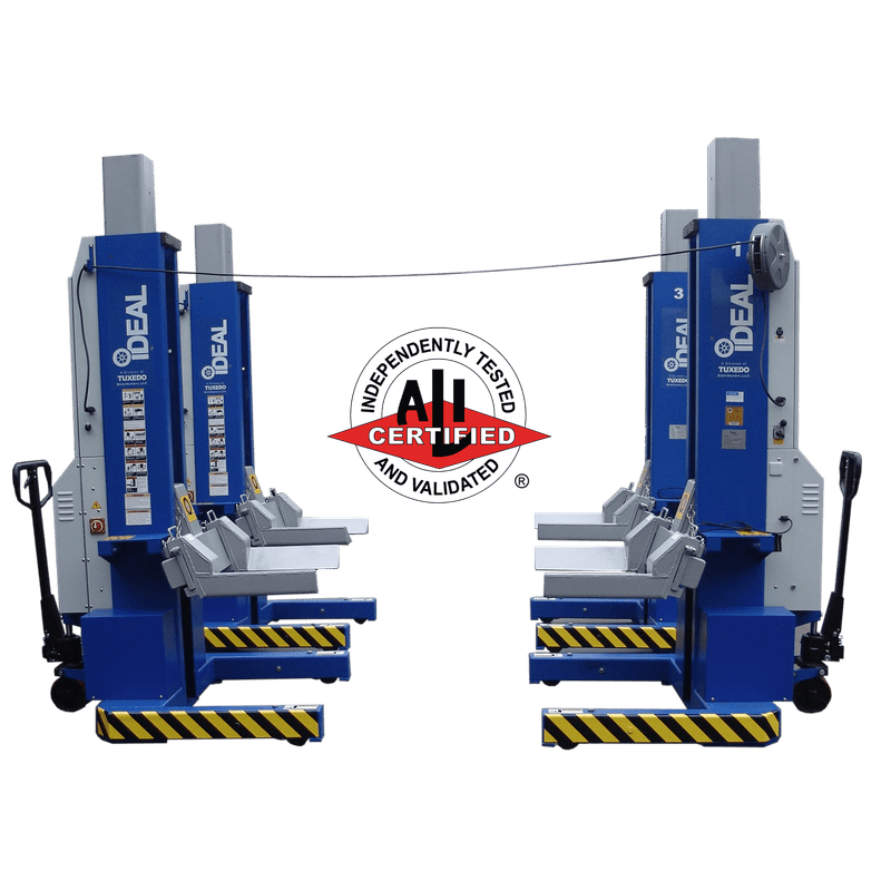 iDEAL-MSC-18K-X-472-Column-Lift iDEAL MSC-18K-X-472 Mobile Column Lift, Four Column Set, 72,000 lbs. ALI Certified - Image 1