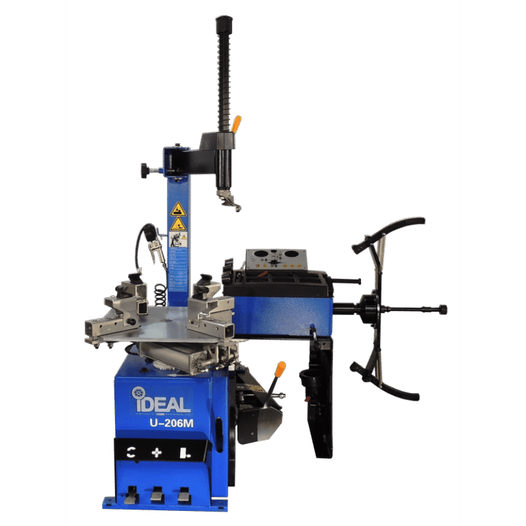 iDEAL Tire Changer & MC Wheel Balancer (Hand Spin) Combo w/ MC Adapter Kit