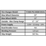 iDEAL Tire Changer & MC Wheel Balancer (Hand Spin) Combo w/ MC Adapter Kit - Image 14