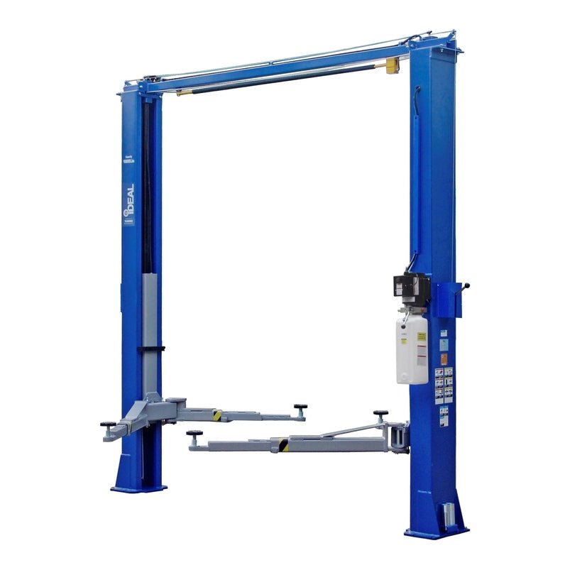 iDEAL-TP10KAC-DX-Two_Post_Lift iDEAL TP10KAC-DX 10,000 lb Two Post Clear Floor --Direct Drive - Bi-Symmetric - 3 Stage - Single Point ALI Certified W/PU - Image 1