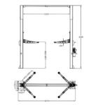 Katool KT-M150D 15,000 lb Direct-Drive Symmetric Two Post Lift - Image 4