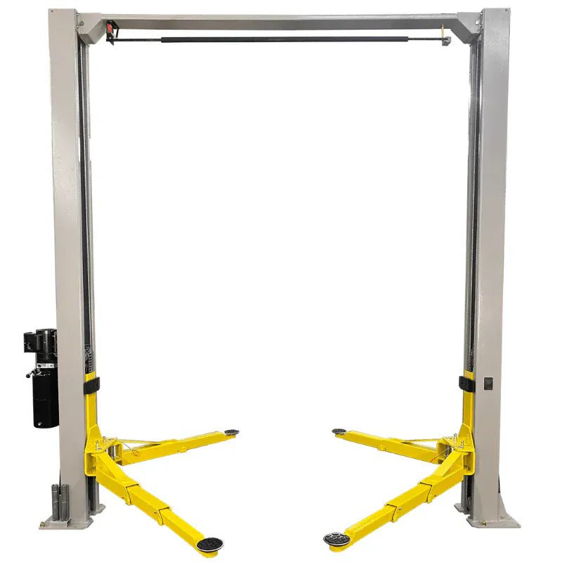 nto-9ae-two-post-auto-lift-hero Triumph NTO-9AE 9,000 lb Overhead Two-Post Auto Lift with Truck Adapters - Image 1