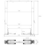 Triumph NTO-20S 20,000 lb Two Post Lift - Image 5