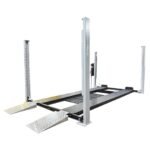 Triumph USA8000XLT 8,000 lb 4-Post Lift — Made in USA, Extended-Length Service & Storage Lift, Caster Kit + Jack Tray + 3 Drip Trays